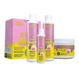 Kit Capilar Babbaloko Tutti Frutti Apinil com 4 itens